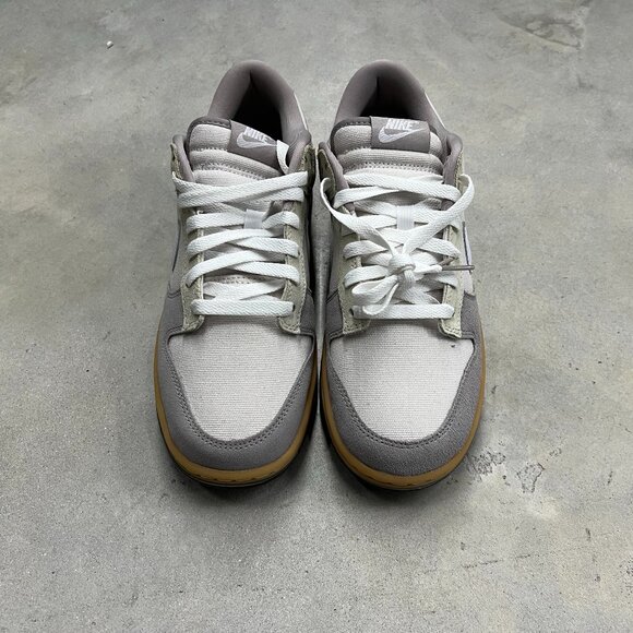 Nike Men's Dunk Low Suede and Canvas Phantom Grey Khaki HV4301 030 - New - Picture 4 of 8